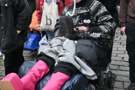 MADE FOR PARADE: En eventuell pris for tøffeste parade-boots måtte gått til Ingrid Thunem, som leder Landsforeningen for skeive funkiser.