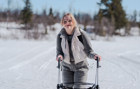 Pia Hasund Vareberg i skiløypa