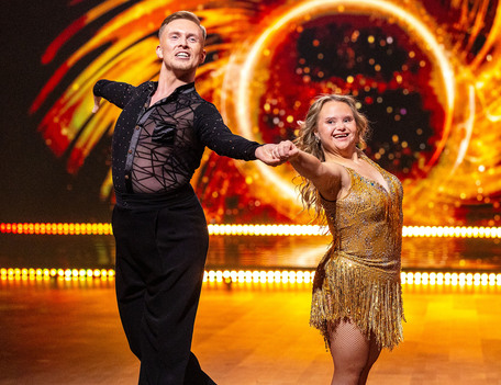 Katelyn Garbin og Ole Thomas Hansen på dansegulvet i Skal vi danse