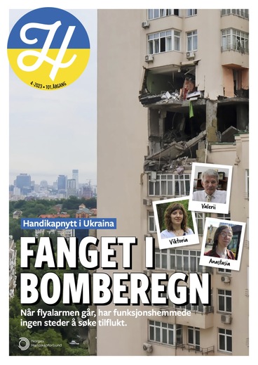 Bilde av forsiden på magasinet Handikapnytt.