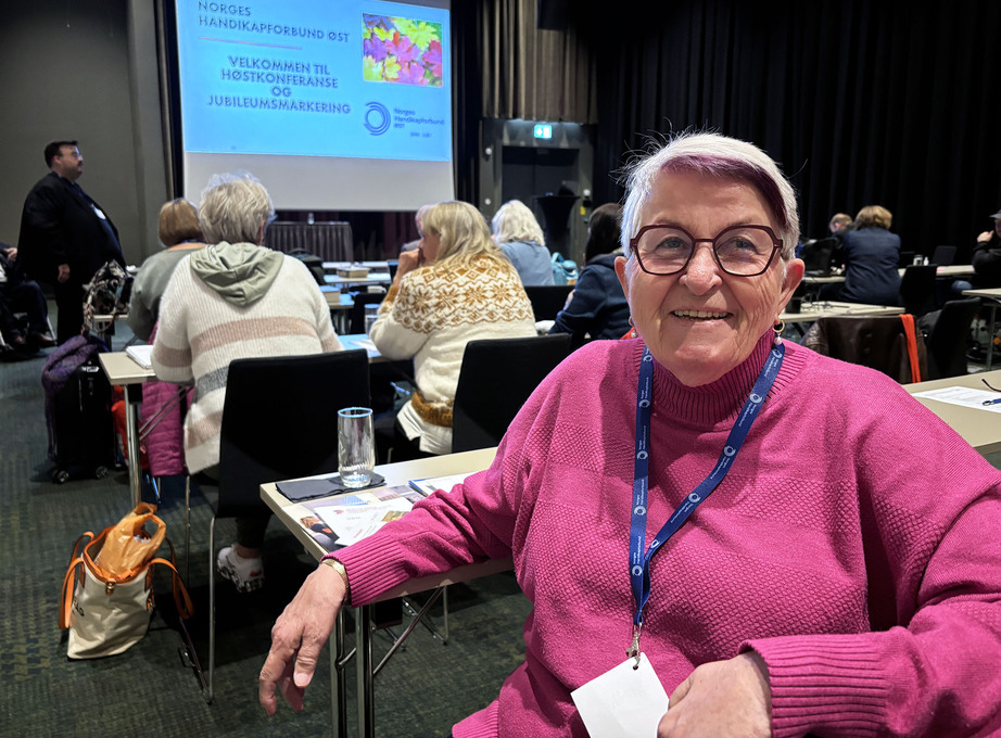 Grethe Platt i konferansesal