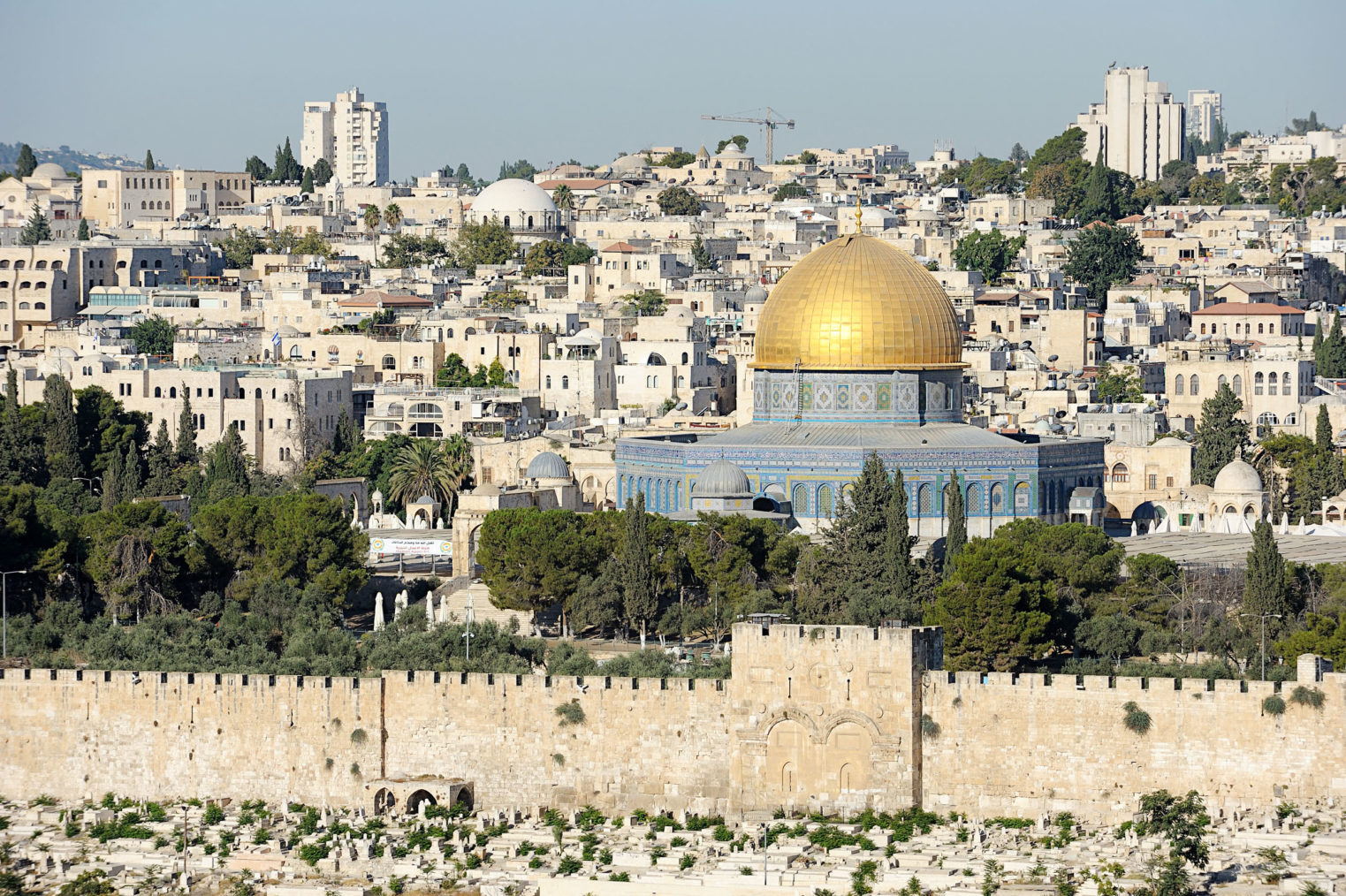 Bilde av gamlebyen i Jerusalem.