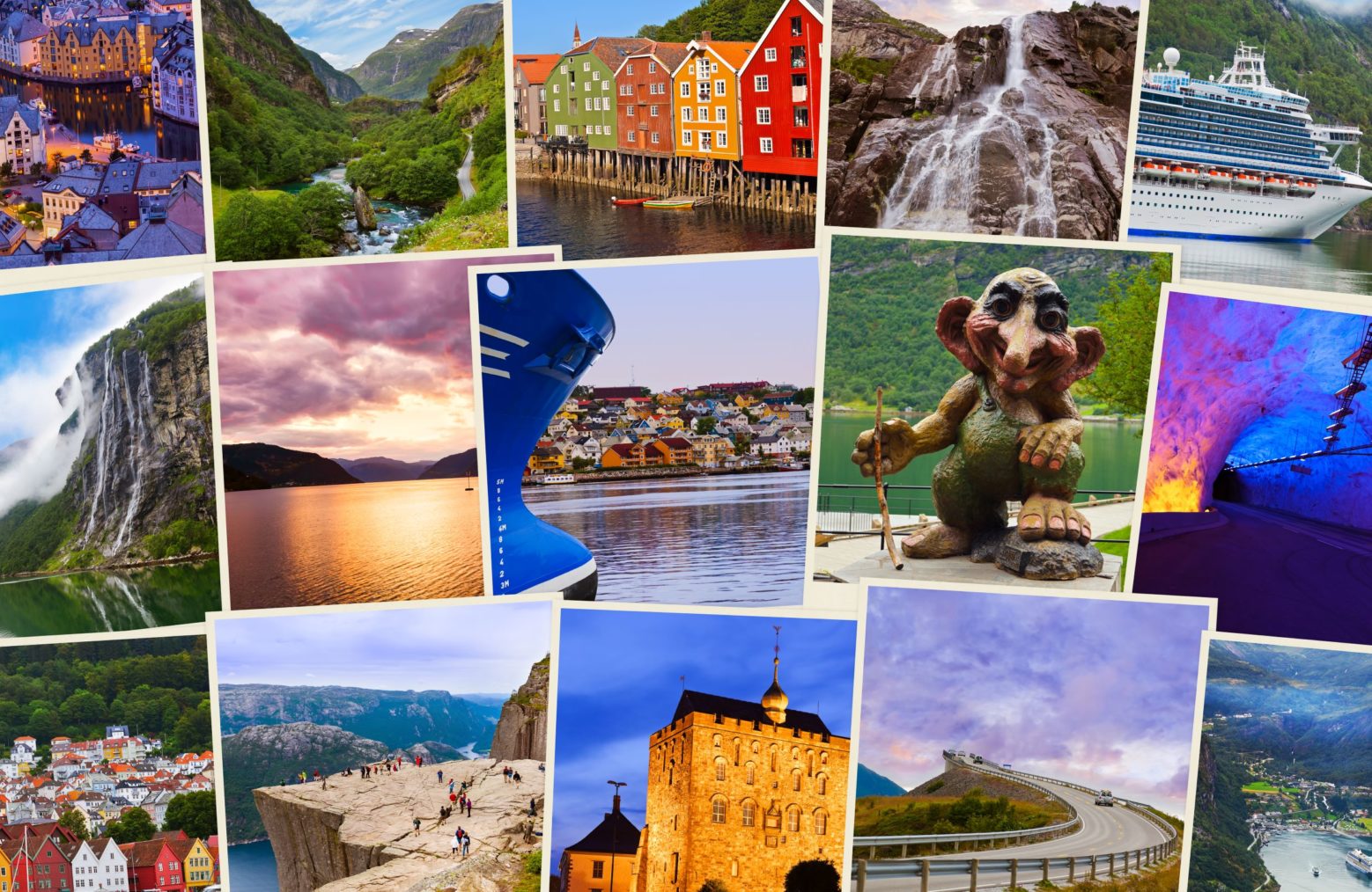 Sammensatt bilde av reiselivsopplevelser i Norge