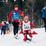 LØYPE: Prinsesse Märtha Louise er ledsager for Helena Grinaker Paulsen under Ridderrennet 2019.
(Foto: Bjørnar Smestad / NTB scanpix)