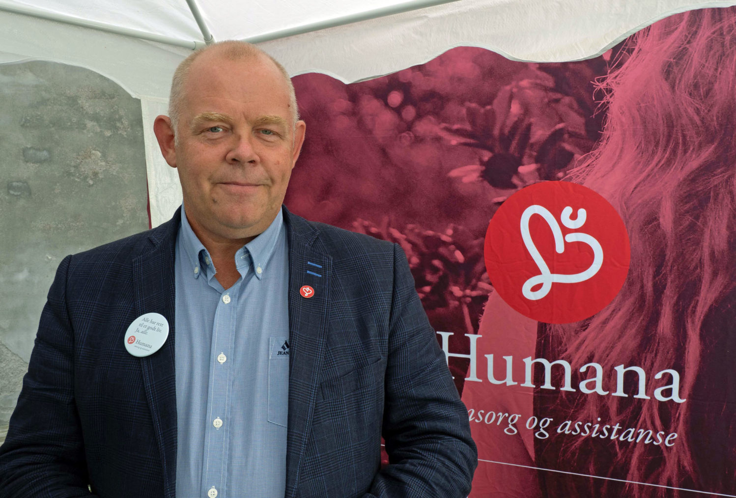 Jon Torp fotografert på Humanas stand.