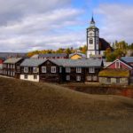 Oversiktsbilde av den gamle bebyggelsen på Røros.