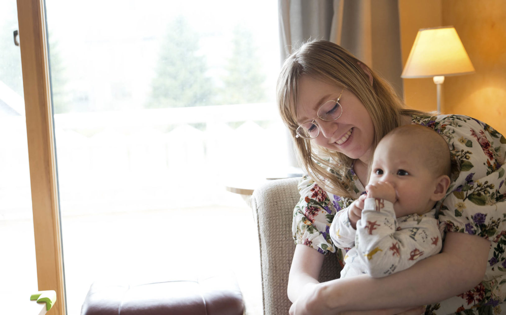 Lena Iren med Saori på fanget.