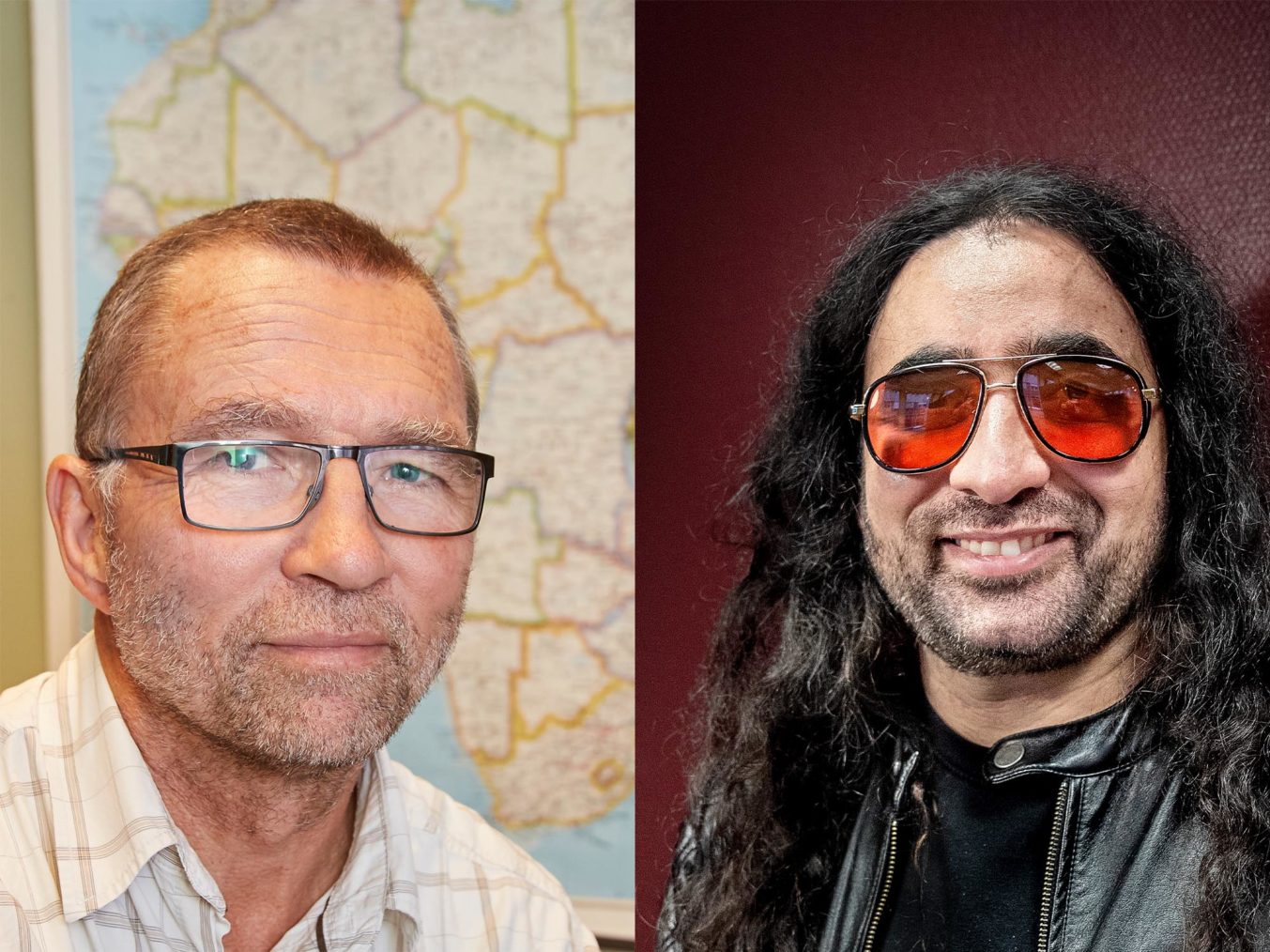 Montasje med portretter av Eriksen og Chhabra.