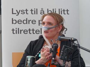 Ingrid Thunem på podiet.