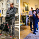 FORVENTNINGER: Teamet fra BRA TV var spente foran møtet med statsråd Anette Trettebergstuen – og ikke minst på hva stortingsmeldingen ville inneholde. Reporter Svein André Hofsø og fotograf Rune Hagerup, sammen med redaktør Camilla Kvalheim. (Foto: Tore Fjeld)