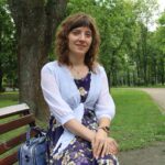 NÆR HJEMMET: Viktoria Mishchenko har cerebral parese. Etter at Russland gikk til krig mot Ukraina tilbringer hun det meste av fritiden i nærheten av hjemmet i Brovary i utkanten av Kiev.