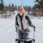 GA MERSMAK: Pia Hasund Vareberg fra Kristiansand kommer til å gå mer på ski etter å ha vært med på «Team Pølsa».

(Foto: Ole Petter Hodnungseth/NRK)