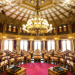 HER AVGJØRES DET: Hvem som fyller disse plassene etter valget avgjør om CRPD kommer inn i menneskerettsloven.
(Foto: Peter Mydske/Stortinget)