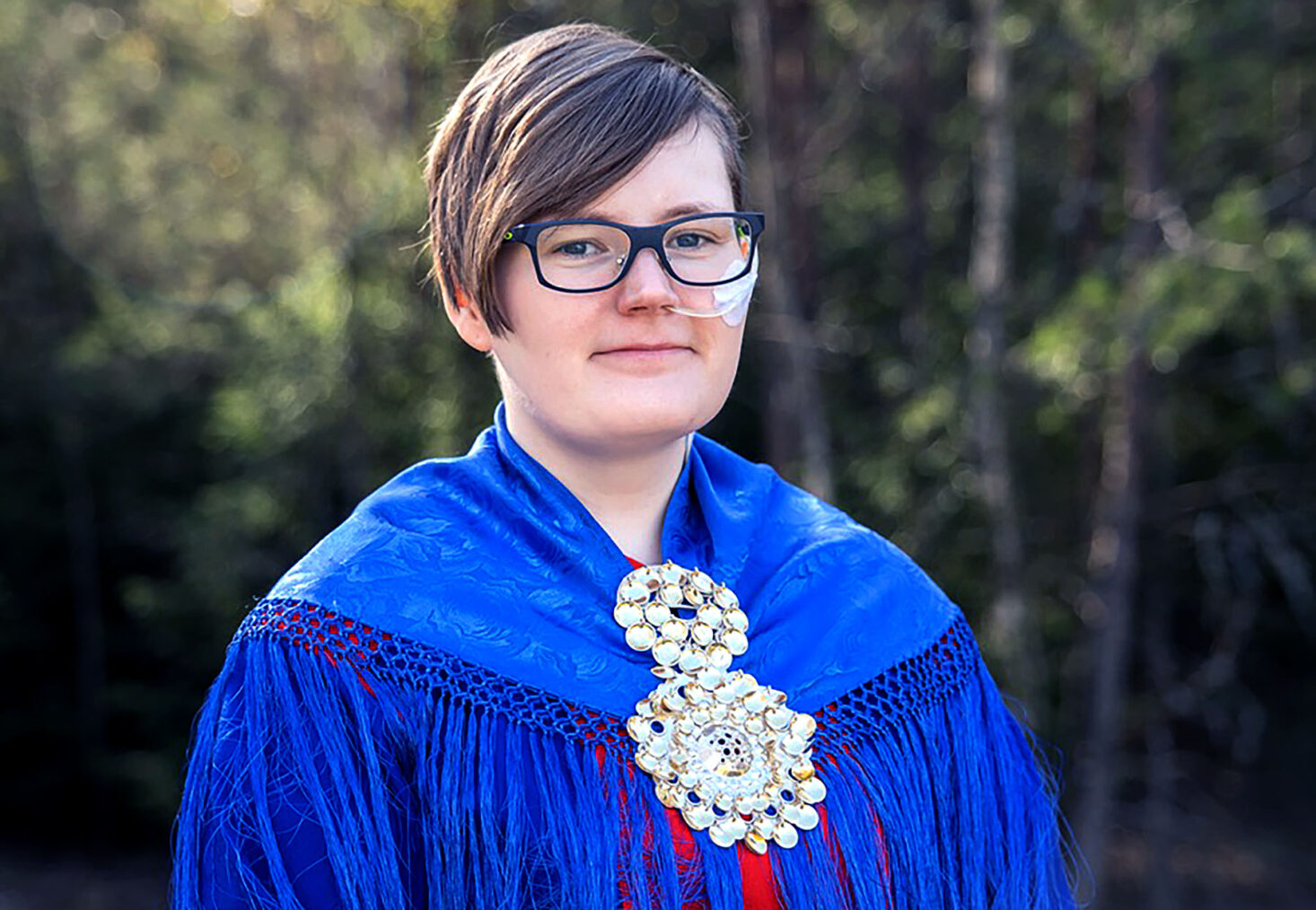 Aili Kirste Strømeng Artnzen i samekofte