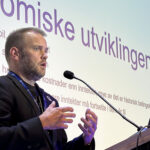 HYGGELIGERE BUDSKAP: Generalsekretær Bjarne Kristoffersen beskriver en god økonomisk utvikling i NHF.